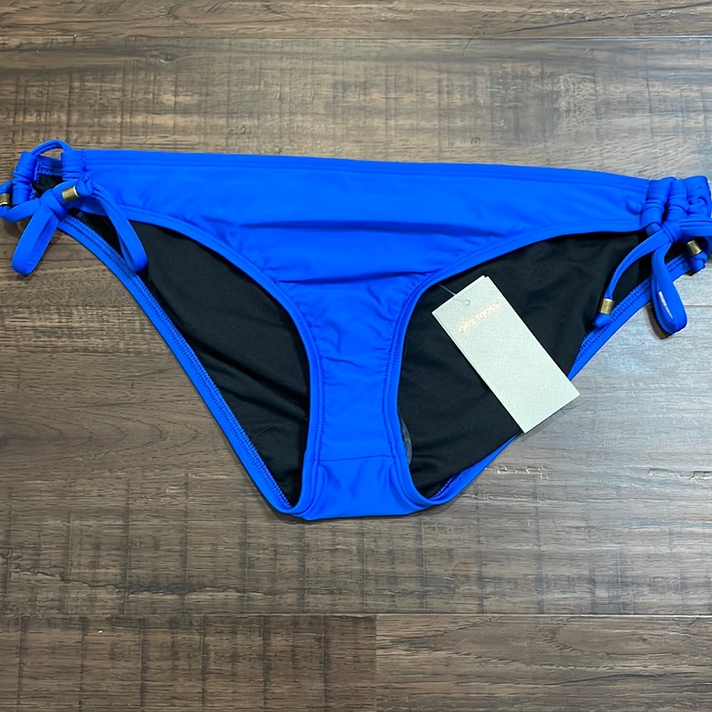Ella Moss NWT royal blue side tie bikini bottom